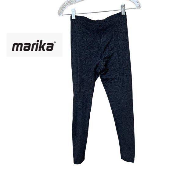 Marika Sports Performance Gray Speckled Leggings Size Small - Picture 2 of 3